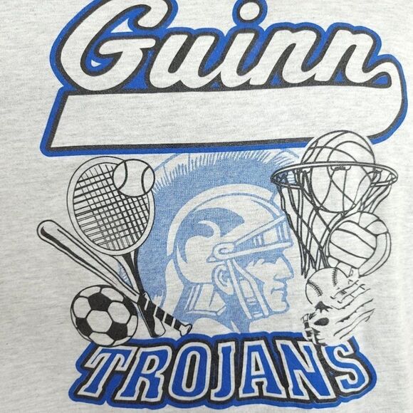 Kenny Guinn Trojans T Shirt Vintage 90s Y2K Las Vegas Middle School Mens Medium - Picture 2 of 5